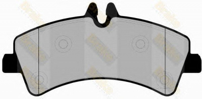 BRAKE ENGINEERING pa1704 -  Комплект тормозных колодок, дисковый тормоз